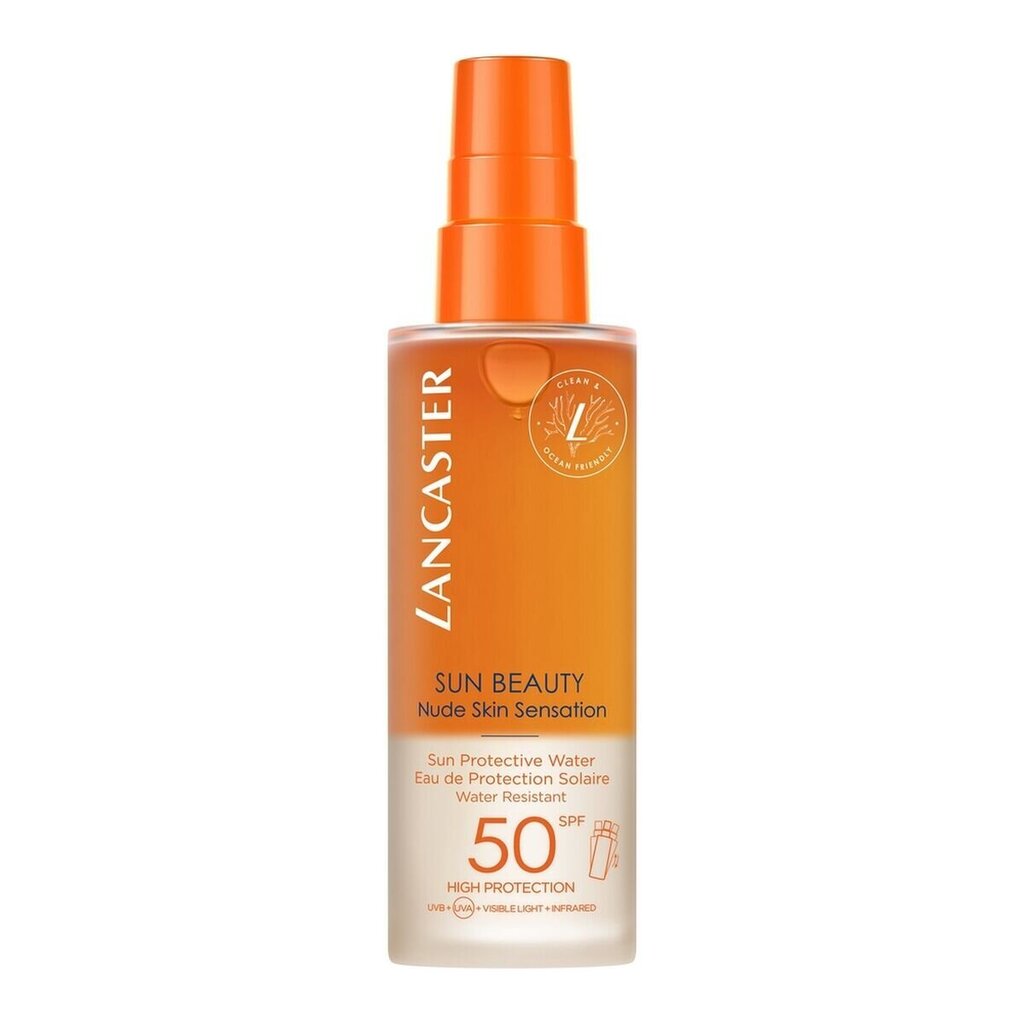 Lancaster Sun Beauty Sun Protective Water SPF50 Sunscreen - Opalovací voda pro rychlejší opálení 150ml hind ja info | Päikesekaitse ja päevitusjärgsed kreemid | hansapost.ee