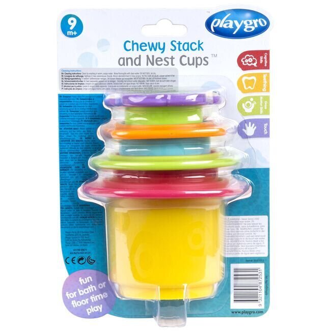 Vannimänguasi Playgro Nest Cups, 187253 hind ja info | Beebide mänguasjad | hansapost.ee