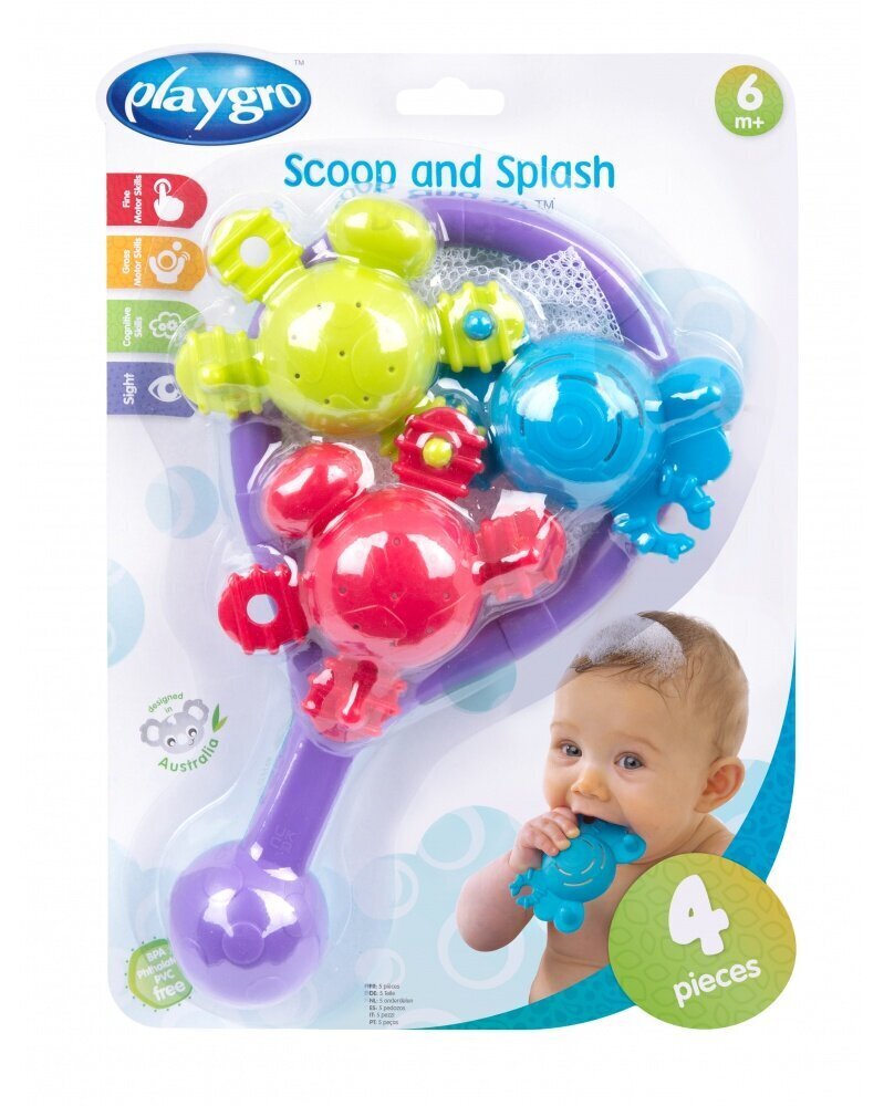 Vannimänguasjad Scoop & Splash Playgro, 188410 hind ja info | Beebide mänguasjad | hansapost.ee