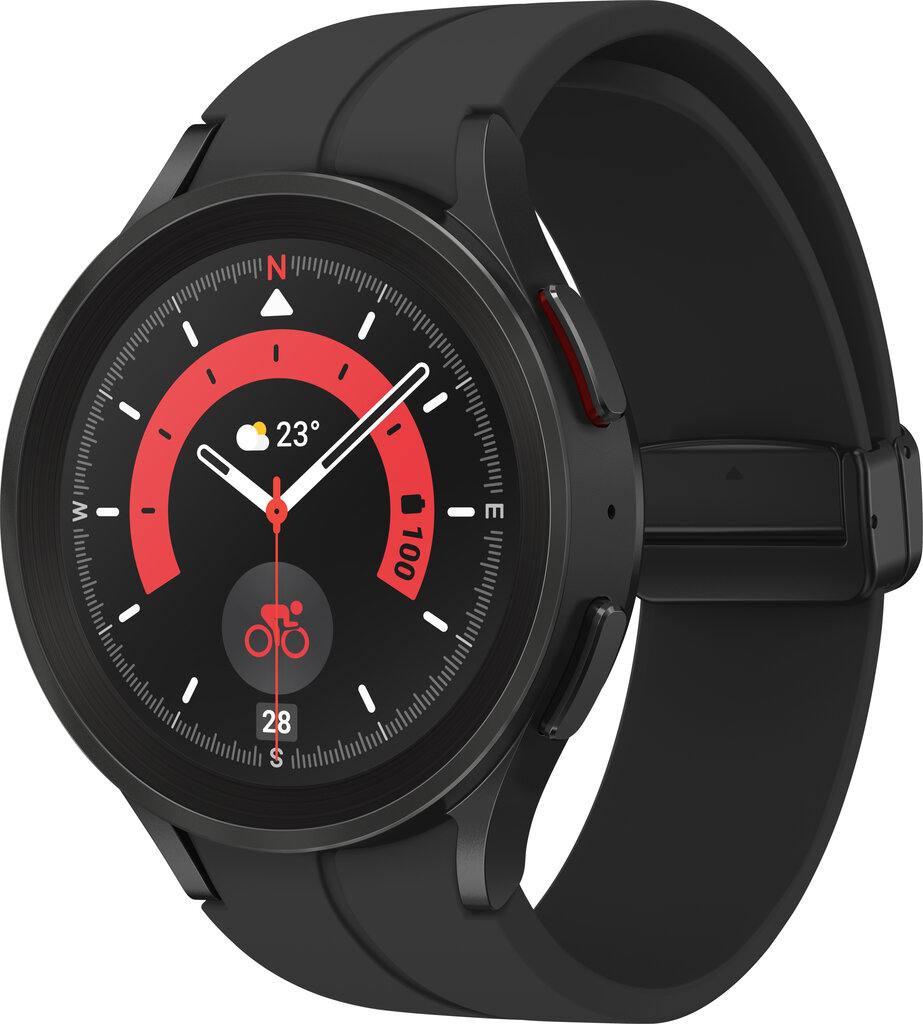 Samsung Galaxy Watch 5 Pro (BT,45mm), Black Titanium SM-R920NZKAEUE цена и информация | Nutikellad, laste nutikellad | hansapost.ee