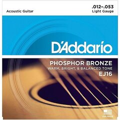 Keeled akustilisele kitarrile D'Addario EJ16 .012 hind ja info | D'Addario Kodumasinad | hansapost.ee