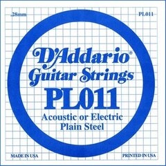 Keeled akustilisele kitarrile D'Adario PL011 .011 hind ja info | D'Addario Video- ja audiotehnika | hansapost.ee