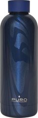 Термос Puro Hot&Cold, 0,5 л, темно-синий цвет цена и информация | Термосы, термокружки | hansapost.ee