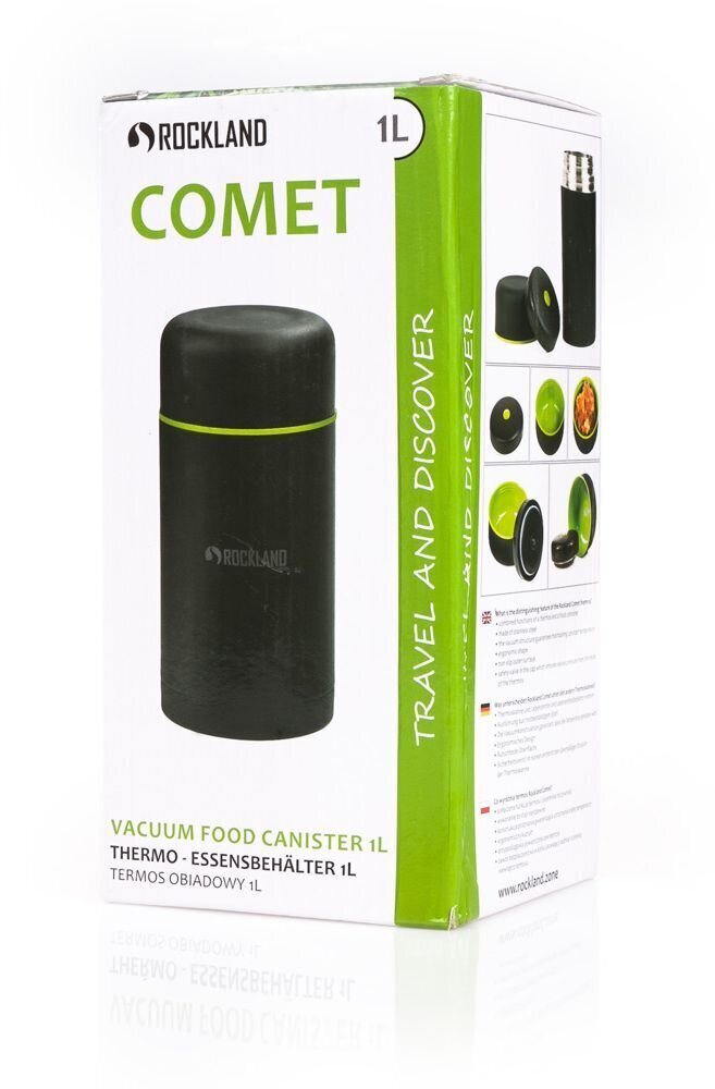 Lõunatermos Rockland Comet, 1l, must hind ja info | Termosed ja termokruusid | hansapost.ee