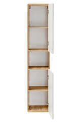 Высокий подвесной шкаф ARUBA WHITE, 35 см цена и информация | Шкафчики для ванной | hansapost.ee