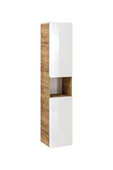 Высокий подвесной шкаф ARUBA WHITE, 35 см цена и информация | Шкафчики для ванной | hansapost.ee