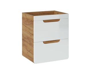 Шкаф под умывальник с выдвижными ящиками ARUBA WHITE, 50х60х40 см цена и информация | Шкафчики для ванной | hansapost.ee
