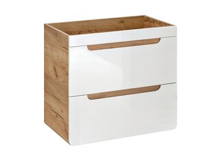 Шкаф под умывальник с выдвижными ящиками ARUBA WHITE, 60х60х46 см цена и информация | Шкафчики для ванной | hansapost.ee