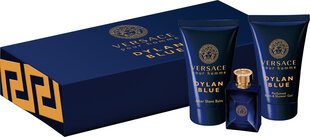 Komplekt Versace Pour Homme Dylan Blue: EDT meestele 5 ml + dušigeel 25 ml + habemeajamisjärgne palsam 25 ml hind ja info | Parfüümid meestele | hansapost.ee
