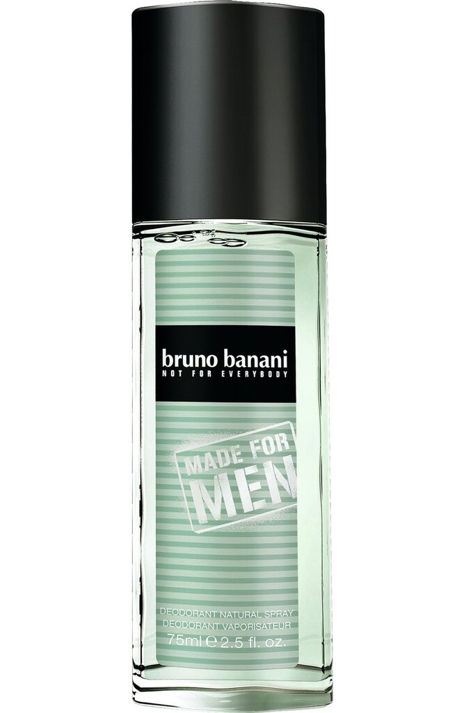 Spreideodorant meestele Bruno Banani Made For Man 75 ml hind ja info | Dušigeelid ja deodorandid meestele | hansapost.ee