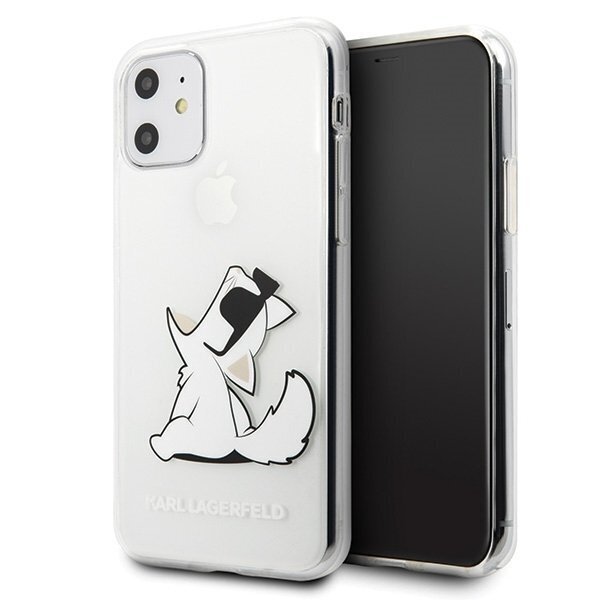 Telefoniümbris Karl Lagerfeld KLHCN61CFNRC iPhone 11 hardcase transparent Choupette Fun цена и информация | Telefonide kaitsekaaned ja -ümbrised | hansapost.ee