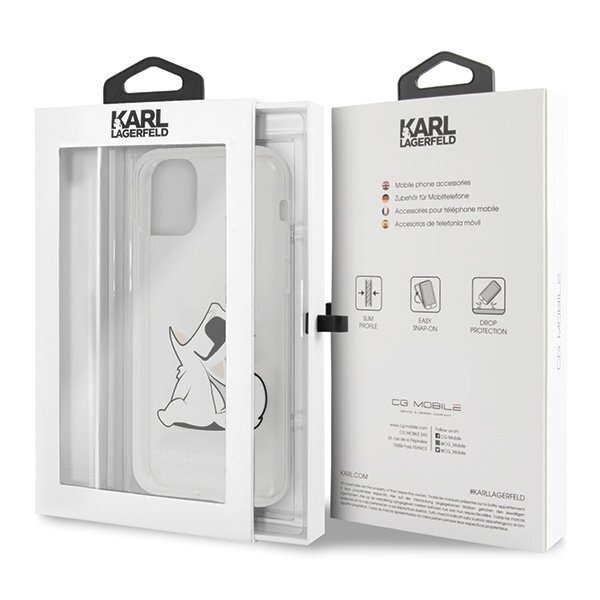Telefoniümbris Karl Lagerfeld KLHCN61CFNRC iPhone 11 hardcase transparent Choupette Fun цена и информация | Telefonide kaitsekaaned ja -ümbrised | hansapost.ee
