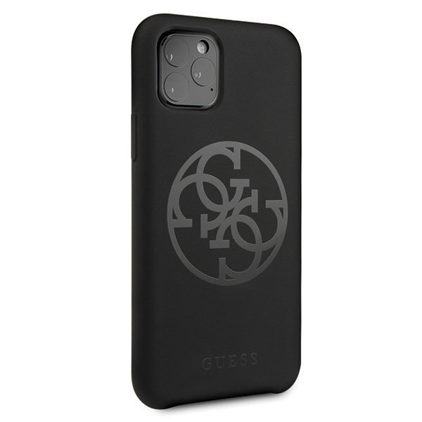 Telefoni korpus Guess GUHCN58LS4GBK 4G Tone On Tone hard back cover case for Apple iPhone 11 Pro Black цена и информация | Telefonide kaitsekaaned ja -ümbrised | hansapost.ee