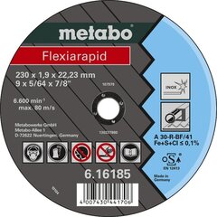 Диск для резки по металлу Metabo Flexiarapid Inox A46R цена и информация | Запчасти для садовой техники | hansapost.ee