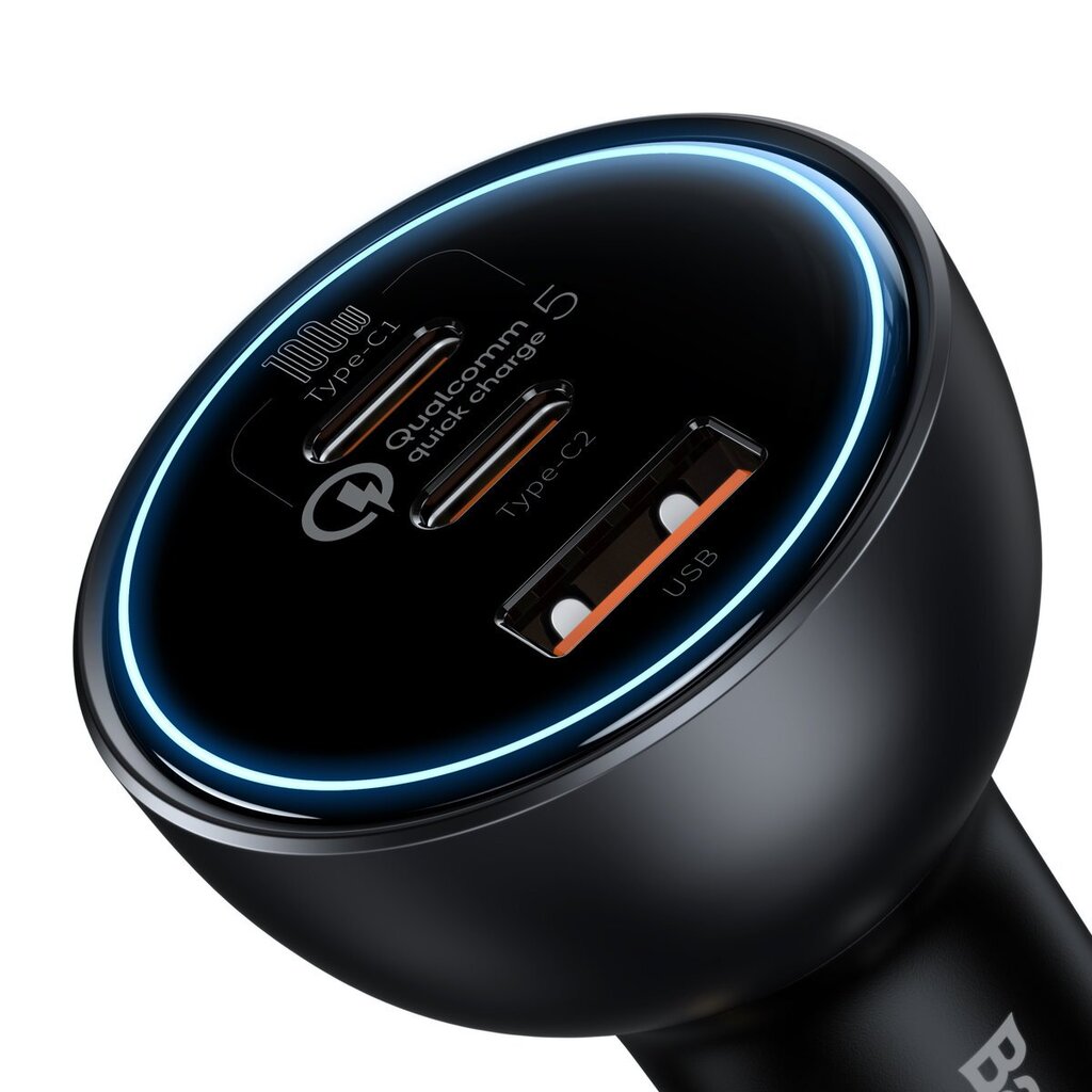 Baseus fast USB / USB car charger Type C 160W PPS Quick Charge 5 PD gray (TZCCZM-0G) hind ja info | Laadijad mobiiltelefonidele | hansapost.ee