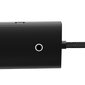 Baseus Lite Series HUB USB Type C adapter - 4x USB 3.0 25cm black (WKQX030301) цена и информация | USB adapterid ja jagajad | hansapost.ee