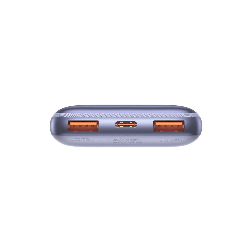 Baseus Bipow Pro powerbank 10000mAh 20W + 3A USB cable 0.3m purple (PPBD040105) hind ja info | Akupangad | hansapost.ee