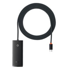 Кабель Baseus Lite Series HUB USB Type C adapter - 4x USB 3.0, 2 м, black (WKQX030501) цена и информация | Baseus Компьютерная техника | hansapost.ee