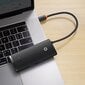 Baseus Lite Series multifunctional HUB USB Type C - 2 x USB 3.0 / USB Type C PD / HDMI 1,4 / SD / TF black (WKQX050101) цена и информация | USB adapterid ja jagajad | hansapost.ee