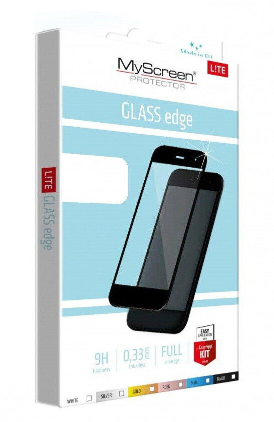 LCD kaitsev karastatud klaas MyScreen Lite Edge Full Glue Huawei P40 Lite E/Y7P, must цена и информация | Ekraani kaitseklaasid ja kaitsekiled | hansapost.ee