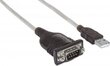 Kaabliadapter Manhattan USB kuni RS232/COM/DB9 M/M, 45cm цена и информация | Mobiiltelefonide kaablid | hansapost.ee