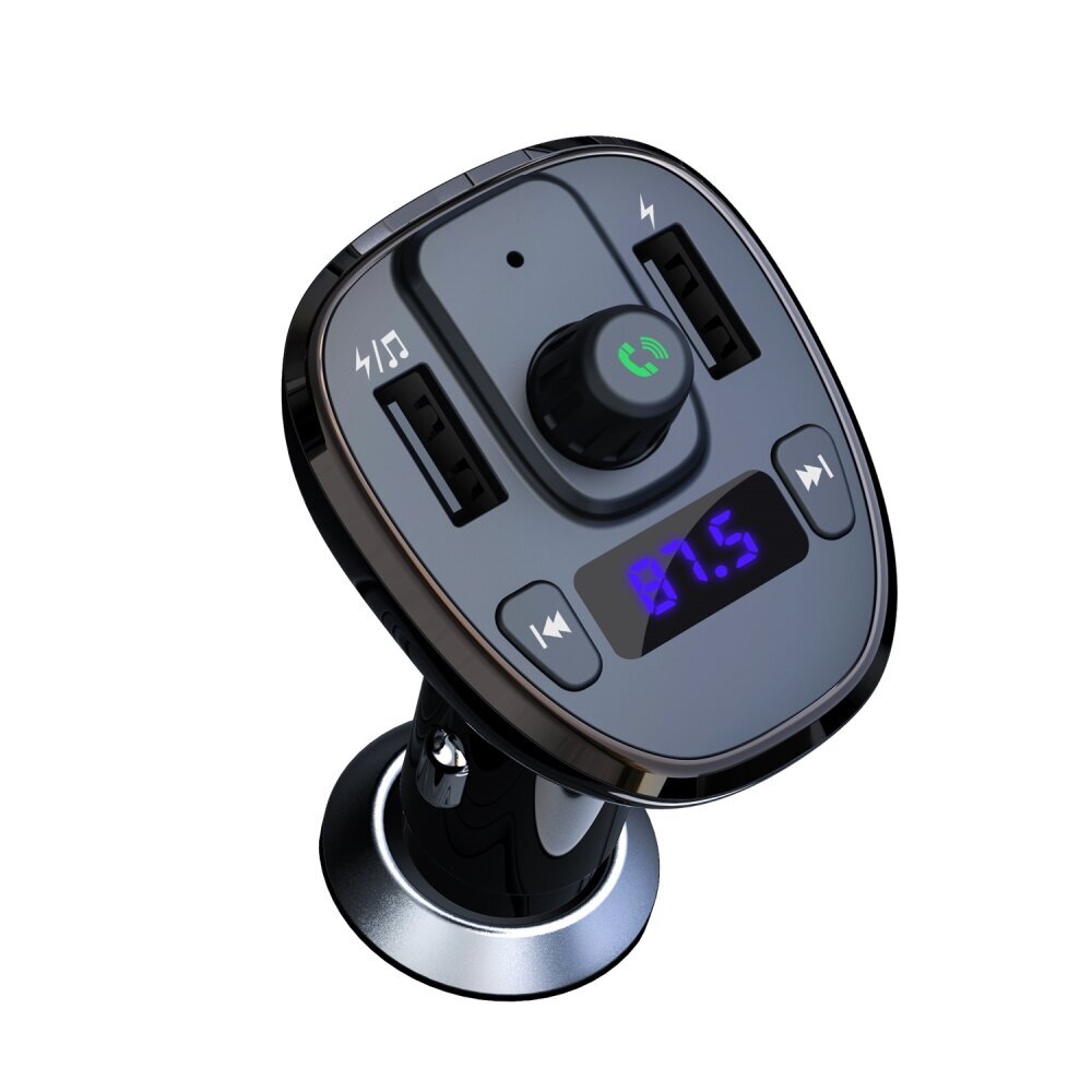 XO transmiter FM BCC05 Bluetooth MP3 car charger 18W black цена и информация | FM trasmitterid ja modulaatorid | hansapost.ee