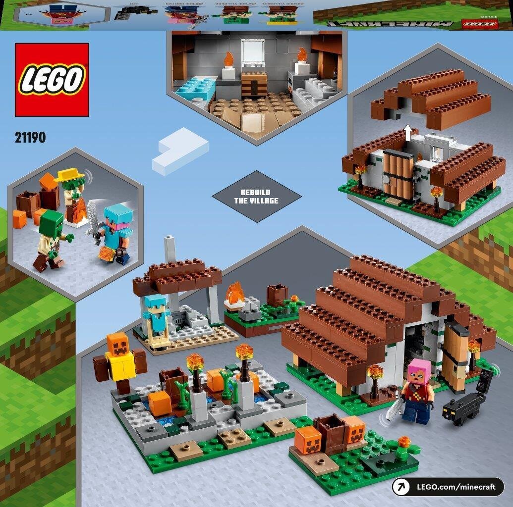 21190 LEGO® Minecraft™ mahajäetud küla цена и информация | Klotsid ja konstruktorid | hansapost.ee