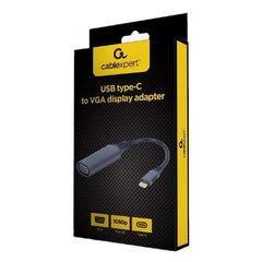 Adapter Gembird A-USB3C-VGA-01, USB C – VGA hind ja info | USB adapterid ja jagajad | hansapost.ee