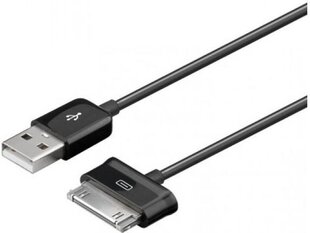 Кабель Techly USB 2.0A 30-pin Samsung Galaxy Tab, 1,2 м, белый цена и информация | Кабели для телефонов | hansapost.ee