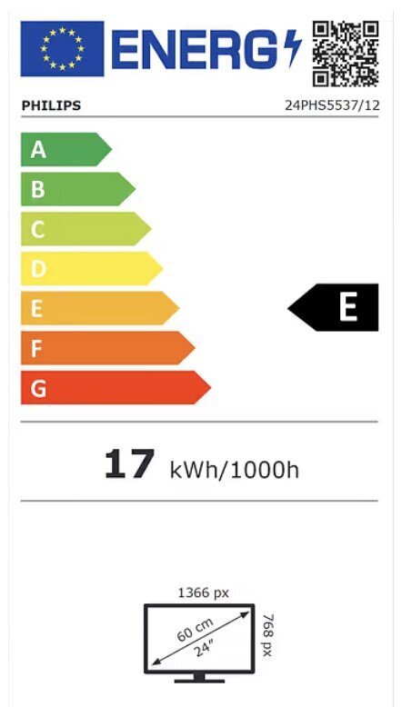 Philips 24PHS5537/12 цена и информация | Televiisorid | hansapost.ee