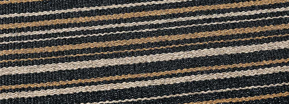 NARMA kahepoolne plasticWeave vaip Hullo, must-beež, 70 x 150 cm hind ja info | Vaibad | hansapost.ee