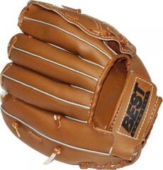 Бейсбольная перчатка Best Sporting, 25 см, коричневая цена и информация | Товары для игры в бейсбол | hansapost.ee