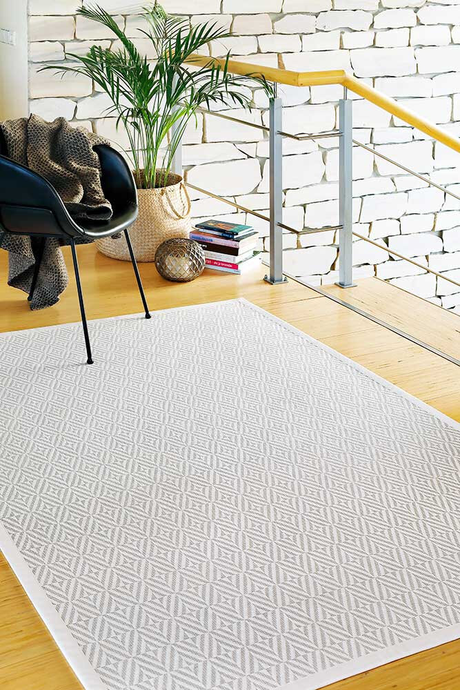 NARMA kahepoolne smartWeave® šenillvaip Puha, valge-beež, 140 x 200 cm цена и информация | Vaibad | hansapost.ee