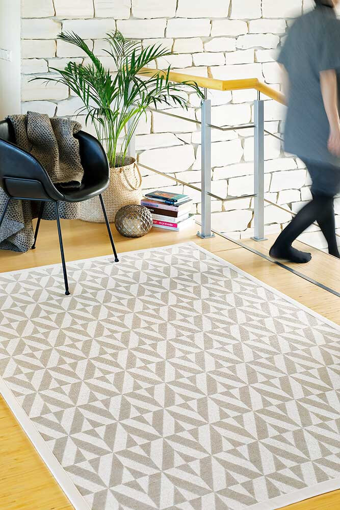 NARMA kahepoolne smartWeave® šenillvaip Puha, valge-beež, 160 x 230 cm цена и информация | Vaibad | hansapost.ee