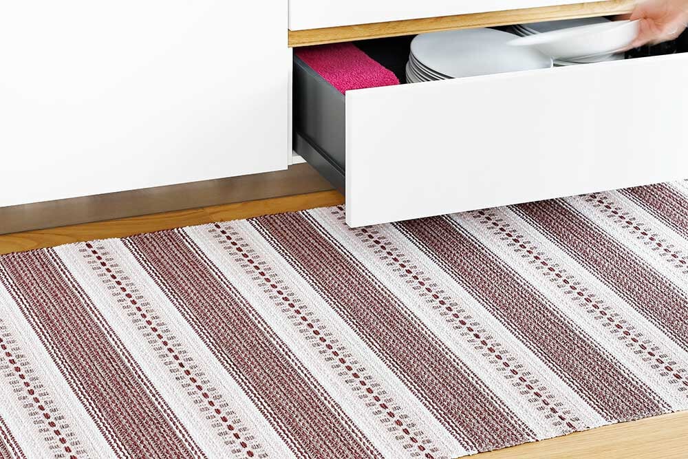 NARMA kahepoolne plasticWeave vaip Runö, veinipunane, 70 x 100 cm hind ja info | Vaibad | hansapost.ee