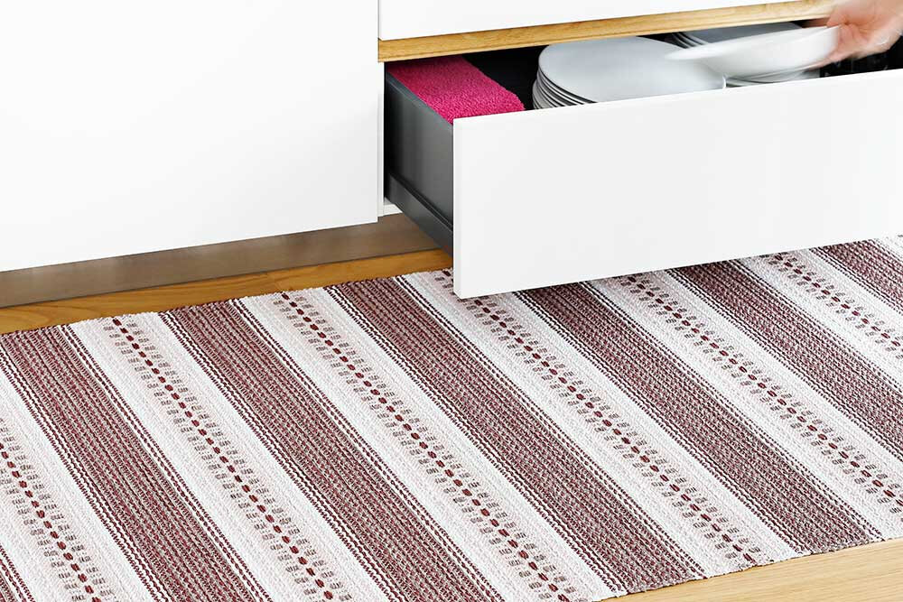 NARMA kahepoolne plasticWeave vaip Runö, veinipunane, 70 x 200 cm hind ja info | Vaibad | hansapost.ee