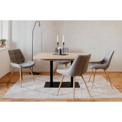 Обеденный стол Aatrium, Quadrato, светло-коричневый, черный цена и информация | Кухонные и обеденные столы | hansapost.ee
