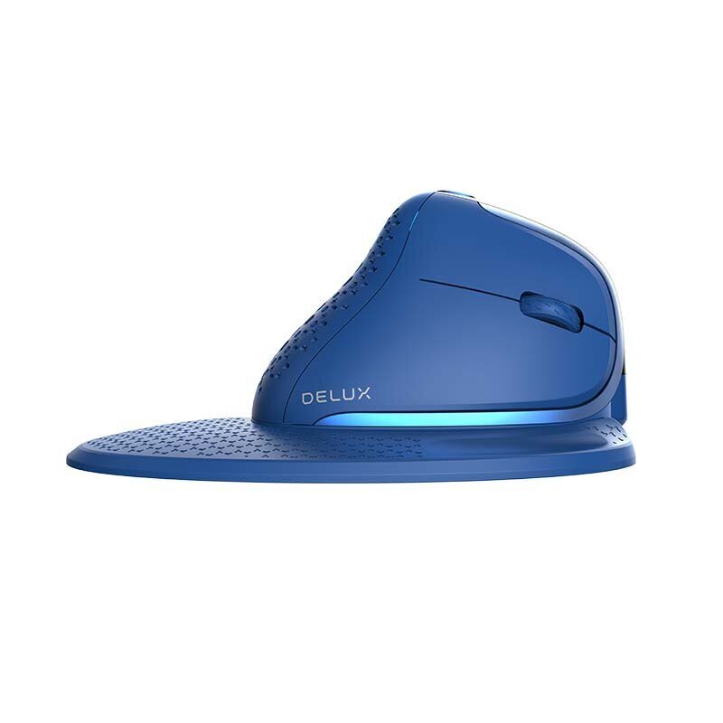 Wireless Ergonomic Mouse Delux M618XSD BT+2.4G RGB (blue) price and information | Arvutihiired | hansapost.ee