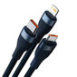 Baseus Flash Series, USB-C/Micro USB/Lightning, 1.2 m hind ja info | Juhtmed ja kaablid | hansapost.ee