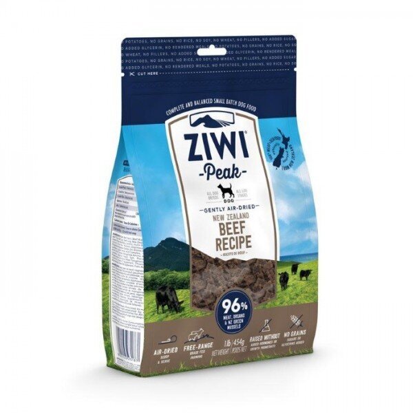 Õhu käes kuivatatud koeratoit Veiselihaga Ziwi Peak, 1 kg hind ja info | Kassi kuivtoit ja kassikrõbinad | hansapost.ee