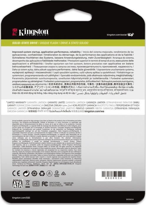 Kingston Technology DC500 2.5" 960 GB Serial ATA III 3D TLC цена и информация | Sisemised kõvakettad | hansapost.ee