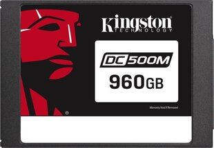 Твердотельный накопитель Kingston DC500, 2.5", 960 GB, Serial ATA III, TLC цена и информация | Внутренние жёсткие диски (HDD, SSD, Hybrid) | hansapost.ee