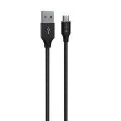 Кабель Devia Gracious USB - MicroUSB, 1,0 м, 2,4A, чёрный цена и информация | Кабели для телефонов | hansapost.ee