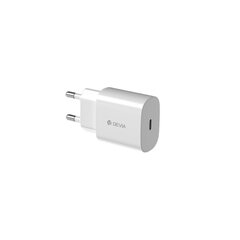 Зарядное устройство Devia Smart PD, 25W, USB-C, белое цена и информация | Зарядные устройства для телефонов | hansapost.ee