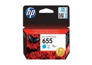 HP 655 Originaal Cyan 1 tk. hind ja info | Tindiprinteri kassetid | hansapost.ee