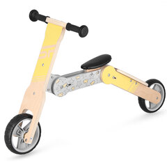 Tasakaaluratas-tõukeratas Spokey 2in1 Woo-Ride Multi, kollane/pruun hind ja info | Jooksurattad lastele | hansapost.ee