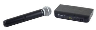 Juhtmevaba mikrofon koos jaamaga Shure BLX24E/SM58-K14 hind ja info | Mikrofonid | hansapost.ee