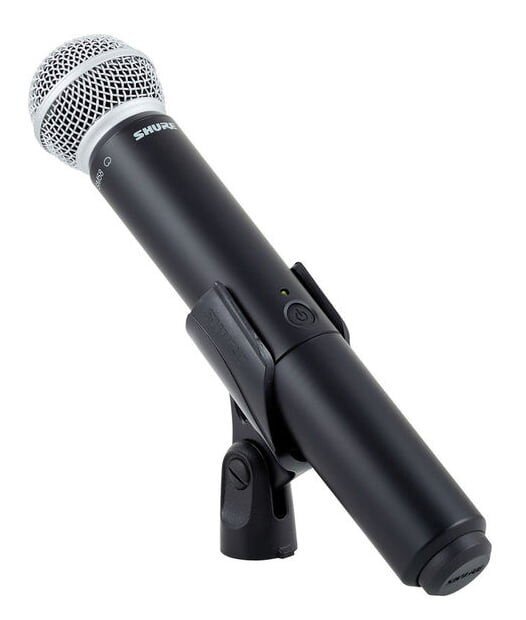 Juhtmevaba mikrofon koos jaamaga Shure BLX24E/SM58-K14 hind ja info | Mikrofonid | hansapost.ee