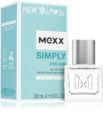 Туалетная вода Mexx Simply EDT для мужчин 30 мл цена и информация | Духи для Него | hansapost.ee