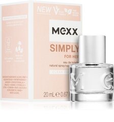 Parfüümvesi Mexx Simply EDT naistele 20 ml hind ja info | Parfüümid naistele | hansapost.ee